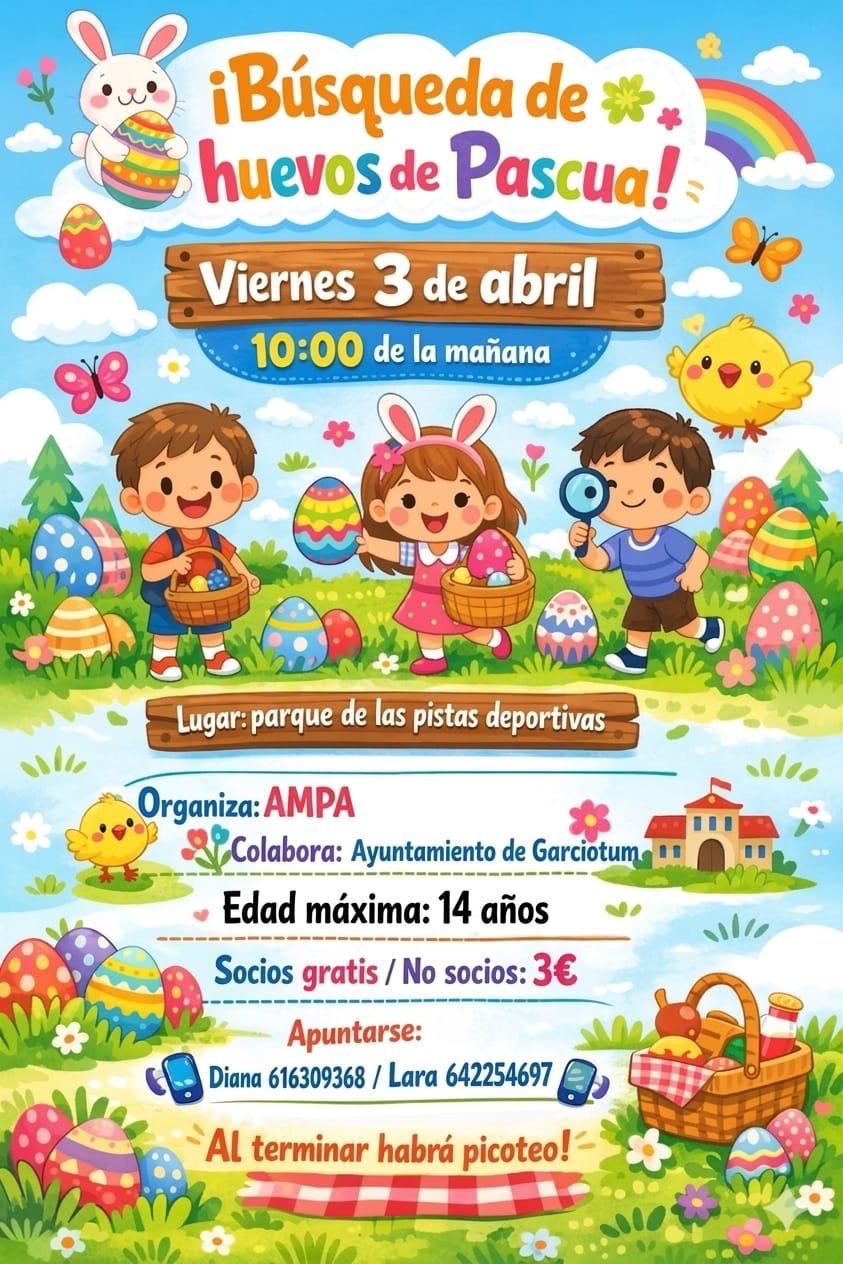 ¡ Búsqueda de huevos de Pascua !