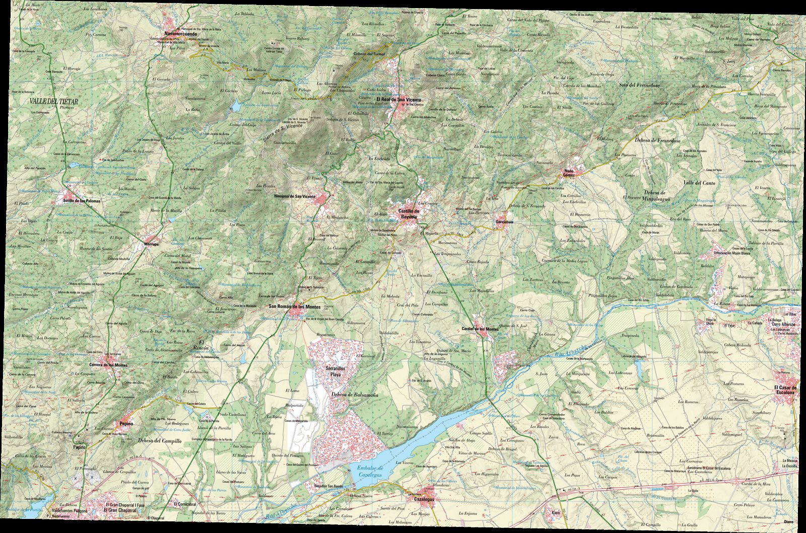 Mapa Topográfico Nacional a escala 1:50.000, hoja 602 «Navamorcuende», edición actual del Instituto Geográfico Nacional