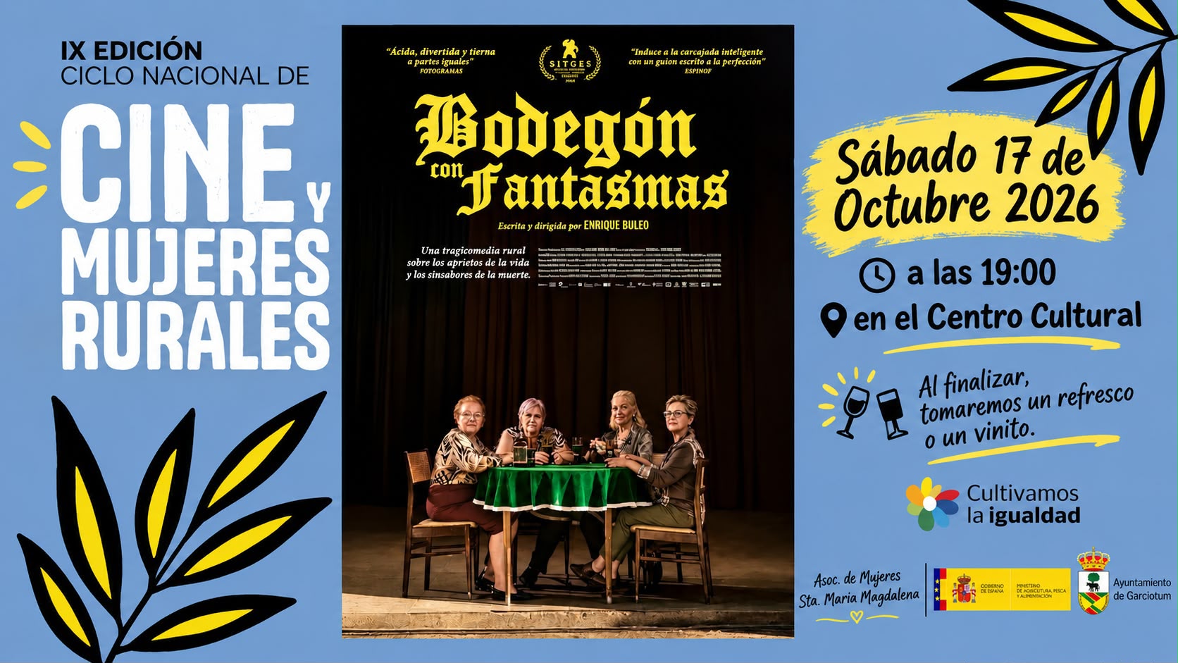 IX Ciclo Nacional de Cine y Mujeres Rurales: «Bodegón con Fantasmas»
